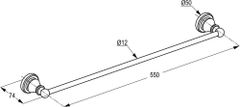 Thanh treo khăn cổ điển RAK25001