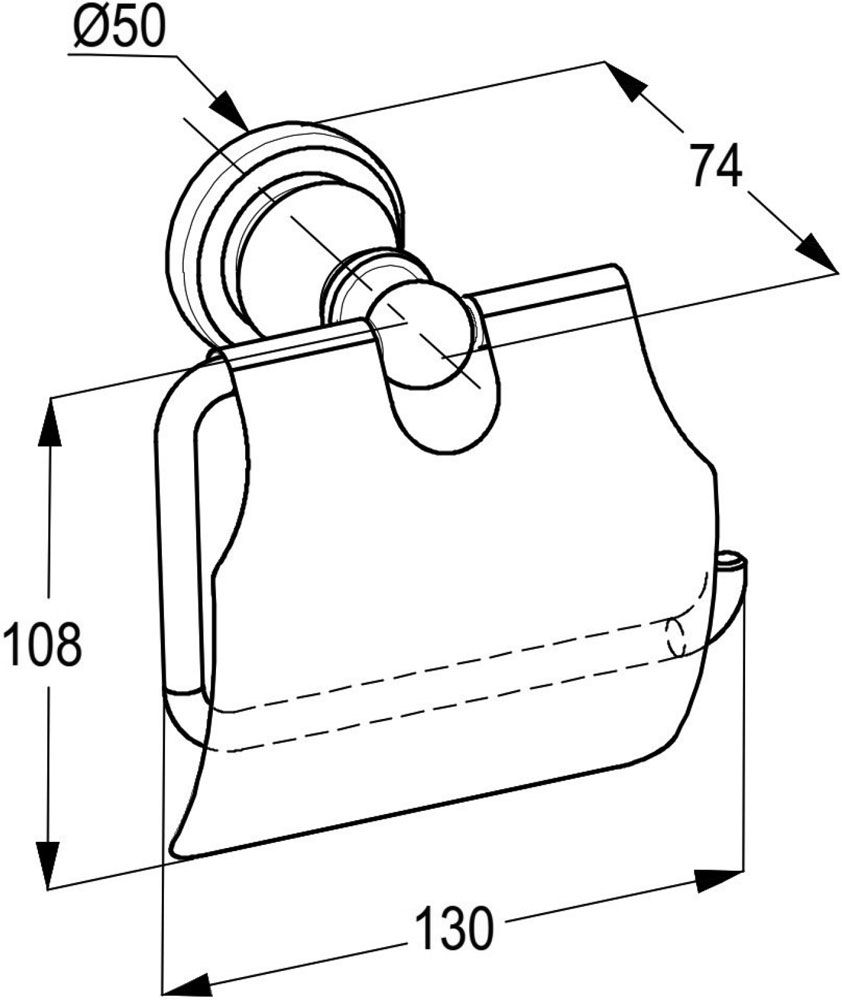 Hộp giấy vệ sinh cổ điển RAK25004