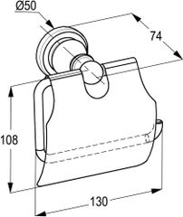Hộp giấy vệ sinh cổ điển RAK25004