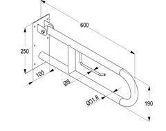 Thanh tay vịn RAK90400