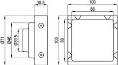 Ga thoát sàn RAK90702-1