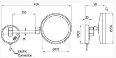 Gương đèn LED trang điểm RAK90940