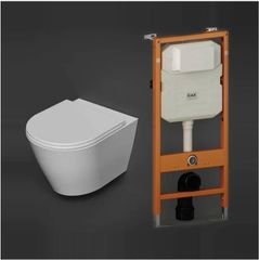 Bàn cầu treo tường RST23AWHA - két nước NEOFS04RAK8C