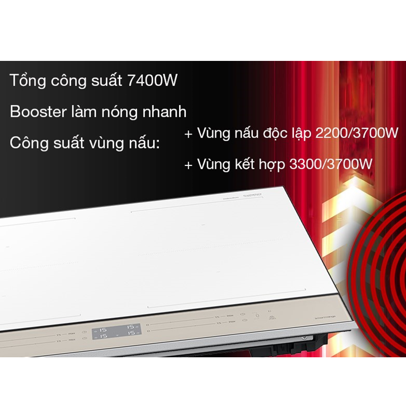 Bếp từ Samsung Bespoke NZ64B5067YY/SV