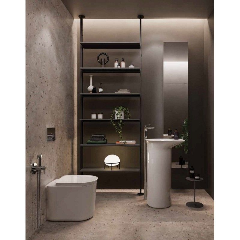 Chậu đặt sàn đúc nguyên khối VALFS5300AWHA không có lỗ thoát tràn