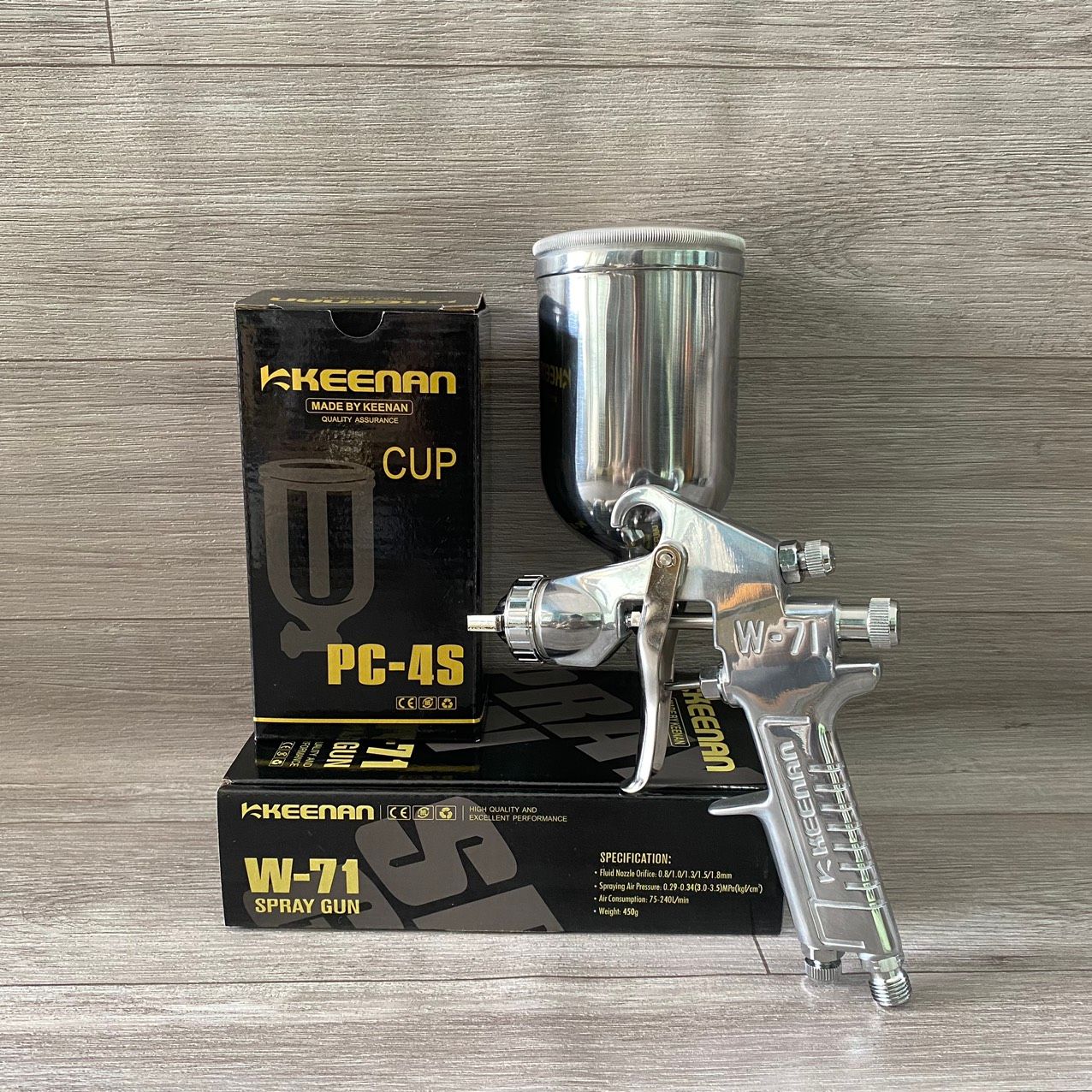  Máy phun sơn KEENAN W-71*1.5(Bình trên) 