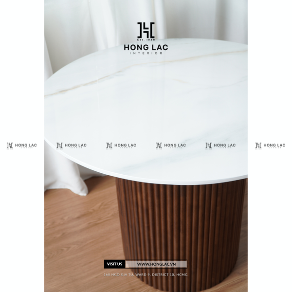 BÀN MẶT ĐÁ RUTHERFORD TRÒN - PHONG CÁCH ĐƯƠNG ĐẠI, GỖ TỰ NHIÊN CAO CẤP ...