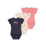  Set 3 bodysuit cho bé họa tiết đồ ăn 