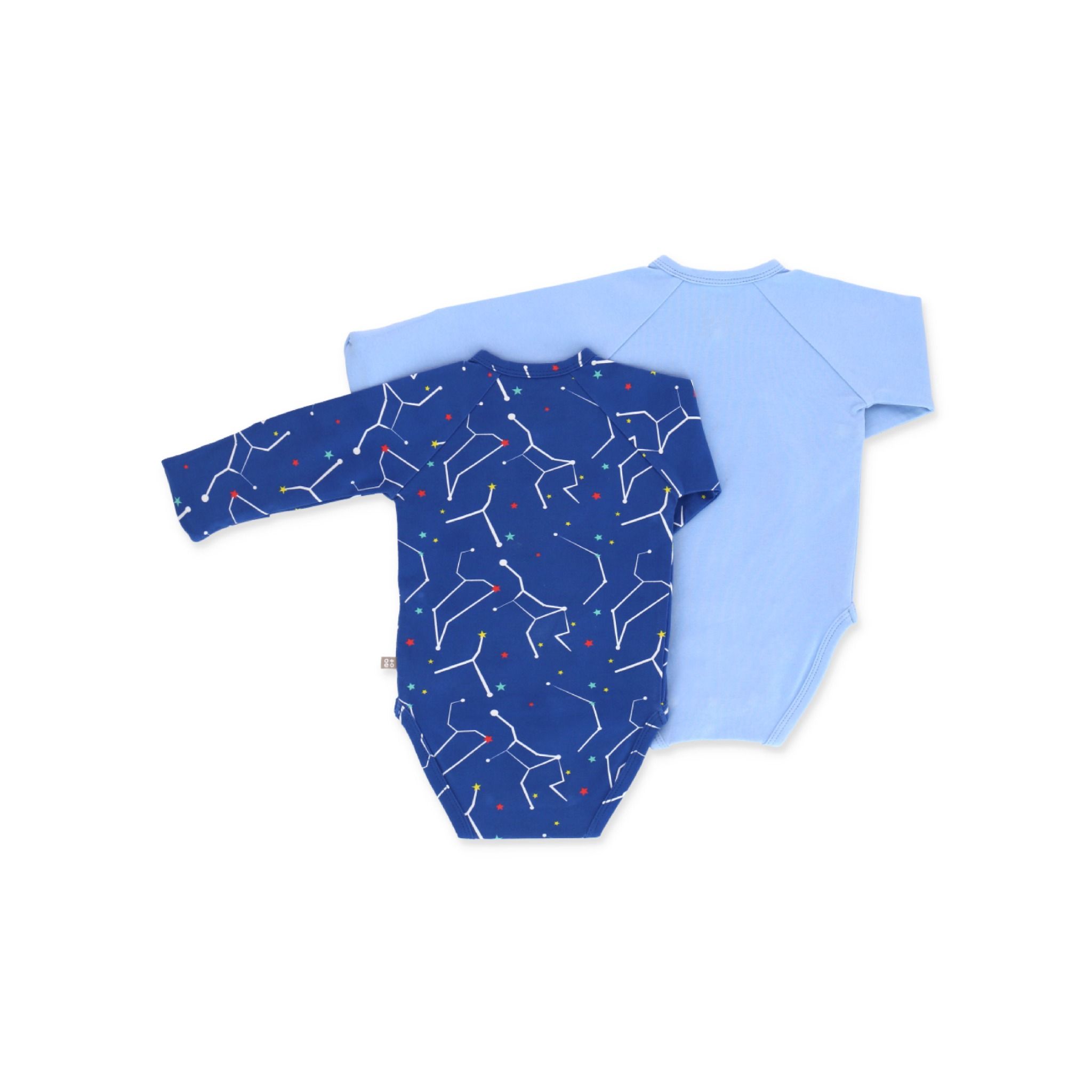  Set 2 bộ bodysuit dài tay cho bé sơ sinh họa tiết ngôi sao và chòm sao 