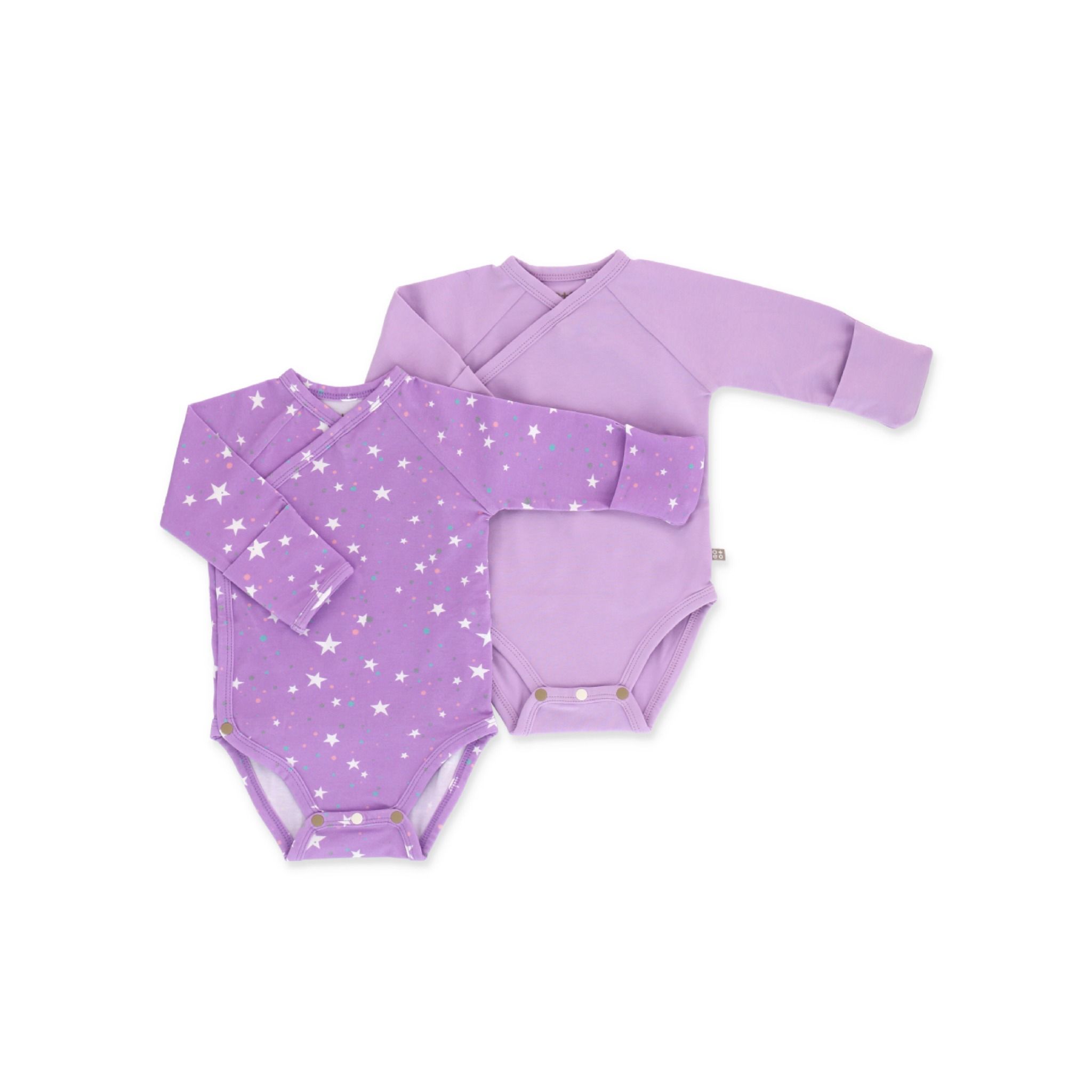  Set 2 bộ bodysuit dài tay cho bé sơ sinh họa tiết ngôi sao và chòm sao 