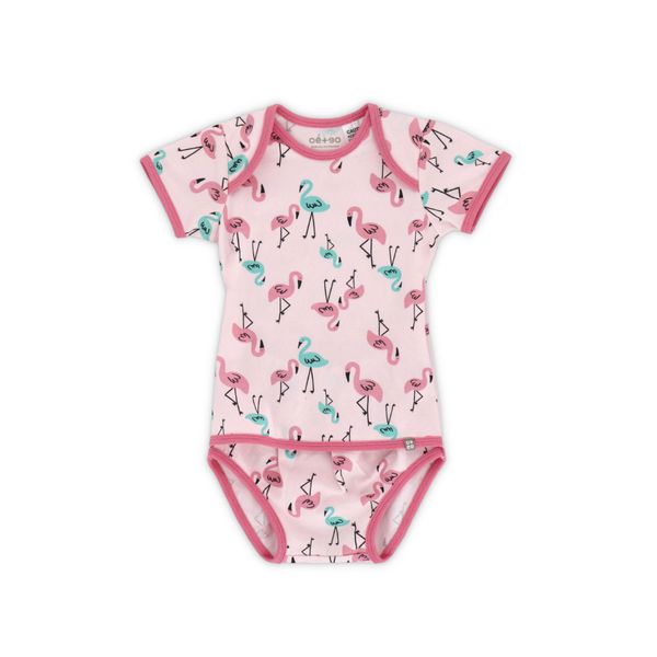 Bộ bodysuit bé gái màu hồng