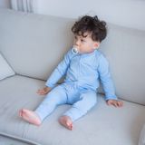  Set 2 bộ sleepsuit cho bé họa tiết ngôi sao, mặt trăng và tên lửa 