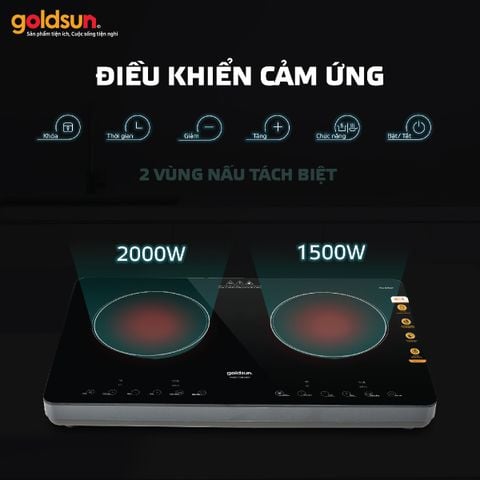Bếp từ đôi dương GDI7402