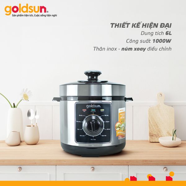 Nồi áp suất điện Goldsun GPC5501 (6L)