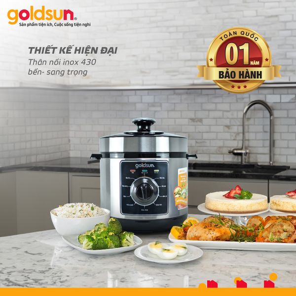 Nồi áp suất điện Goldsun GPC5501 (6L)