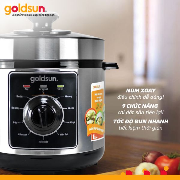 Nồi áp suất điện Goldsun GPC5501 (6L)