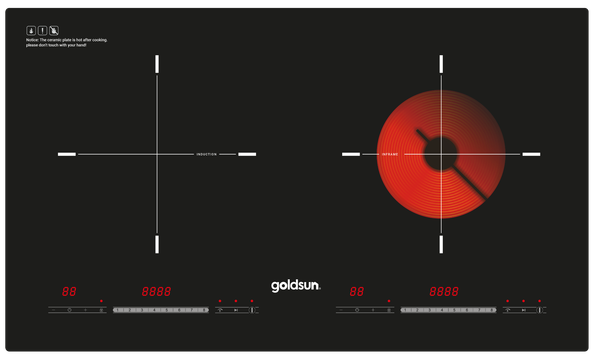 Bếp điện từ kết hợp hồng ngoại GDX7640