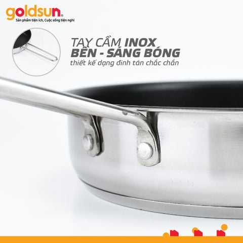 Chảo inox chống dính Goldsun GPA1401-IH