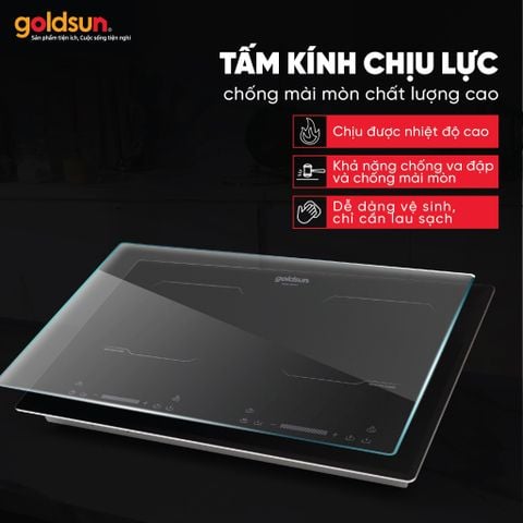 Bếp điện từ đôi Goldsun GDI7411