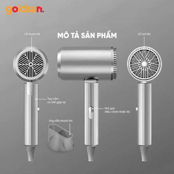Máy sấy tóc GHD2005 - Công suất mạnh mẽ, thiết kế tiện lợi