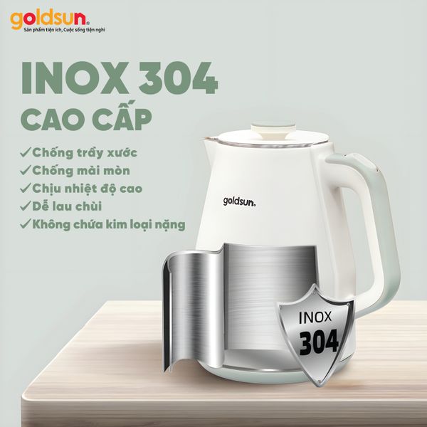 Ấm siêu tốc nhiệt kế GKT2644