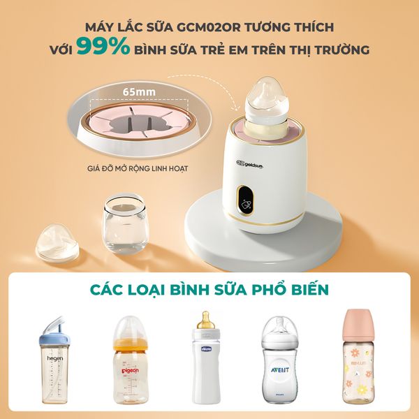 Máy lắc bình sữa GCMS02OR