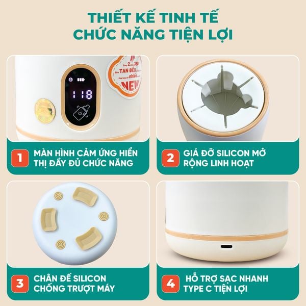 Máy lắc bình sữa GCMS02OR