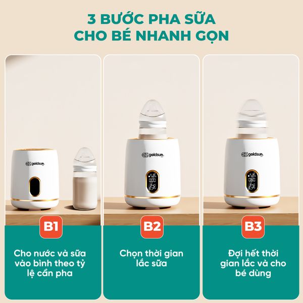 Máy lắc bình sữa GCMS02OR