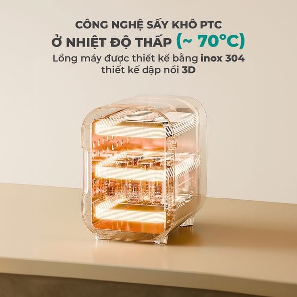 Tủ tiệt trùng UV & sấy khô GCUD03GR