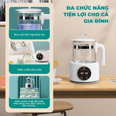 Bình đun nước pha sữa GCMK01WH