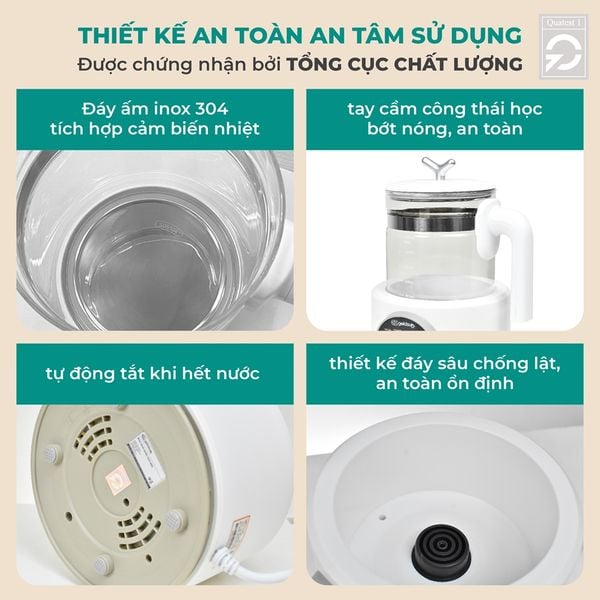 Bình đun nước pha sữa GCMK01WH