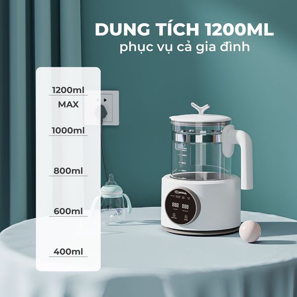 Bình đun nước pha sữa GCMK01WH