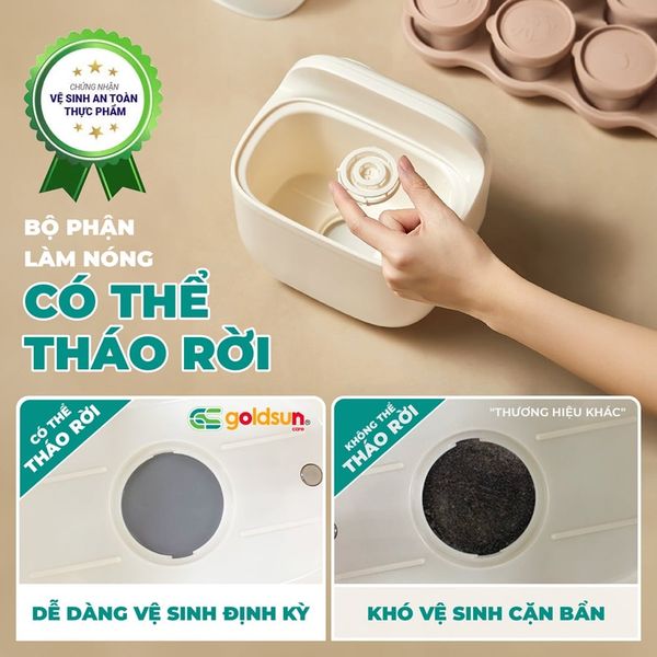 Máy hâm sữa đôi đa năng GCDW02BL