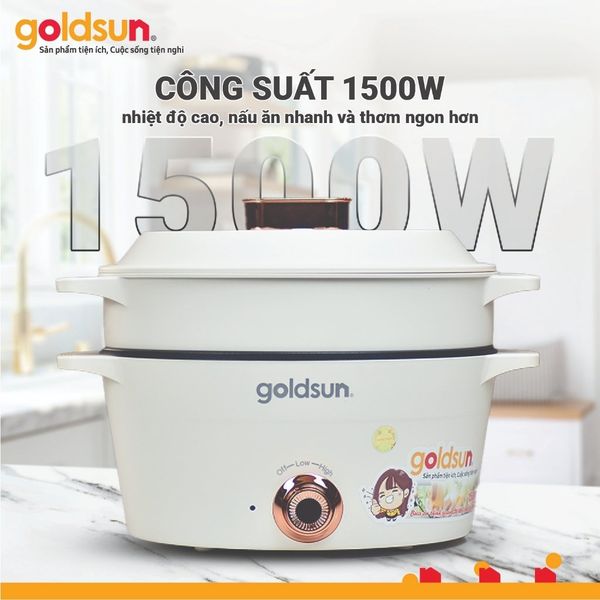 Nồi lẩu hấp đa năng Goldsun GMC3002