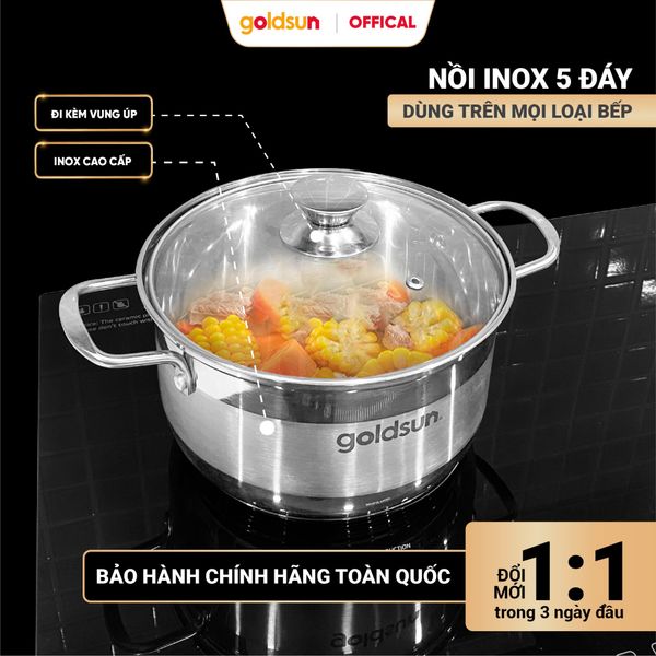 Nồi lẻ inox 5 đáy GPS1725