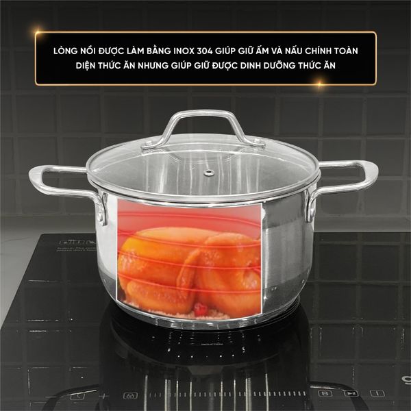 Nồi lẻ inox 304 5 đáy GPS1735