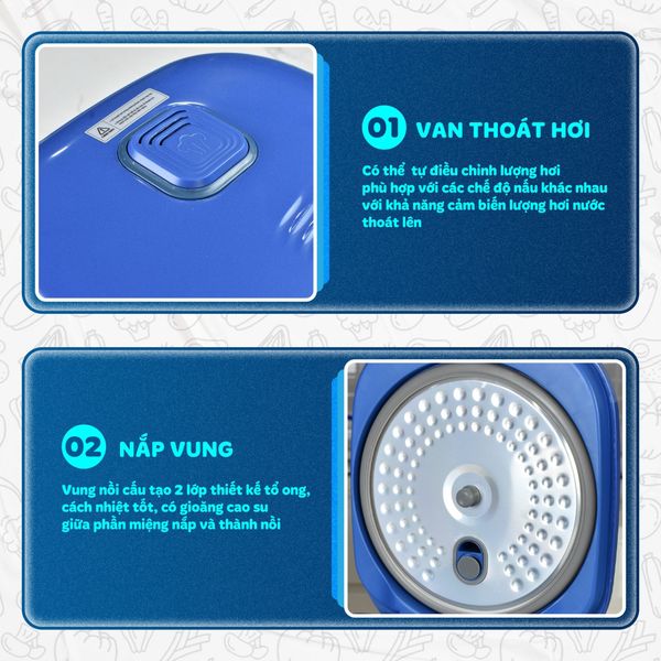 Nồi cơm điện tử GRC5048