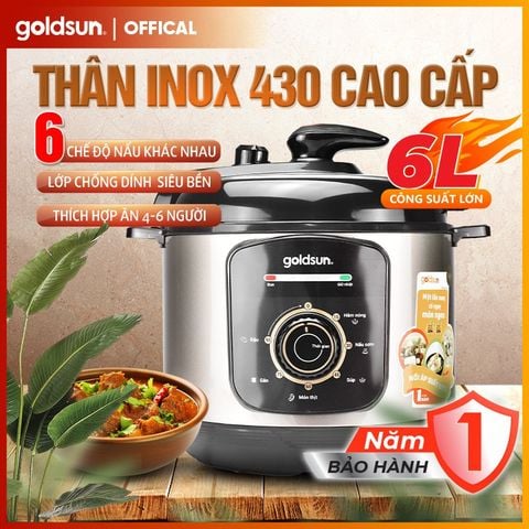 Nồi áp suất điện Goldsun GPC5512 (6L)
