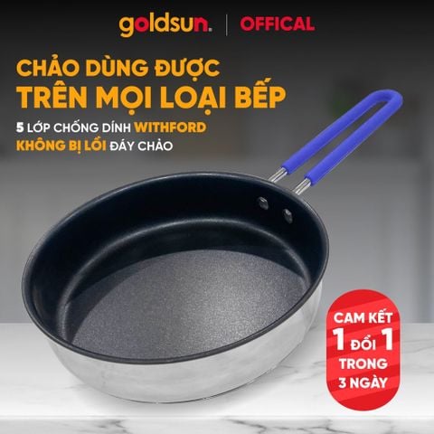 Chảo inox chống dính Goldsun GPA1402-IH