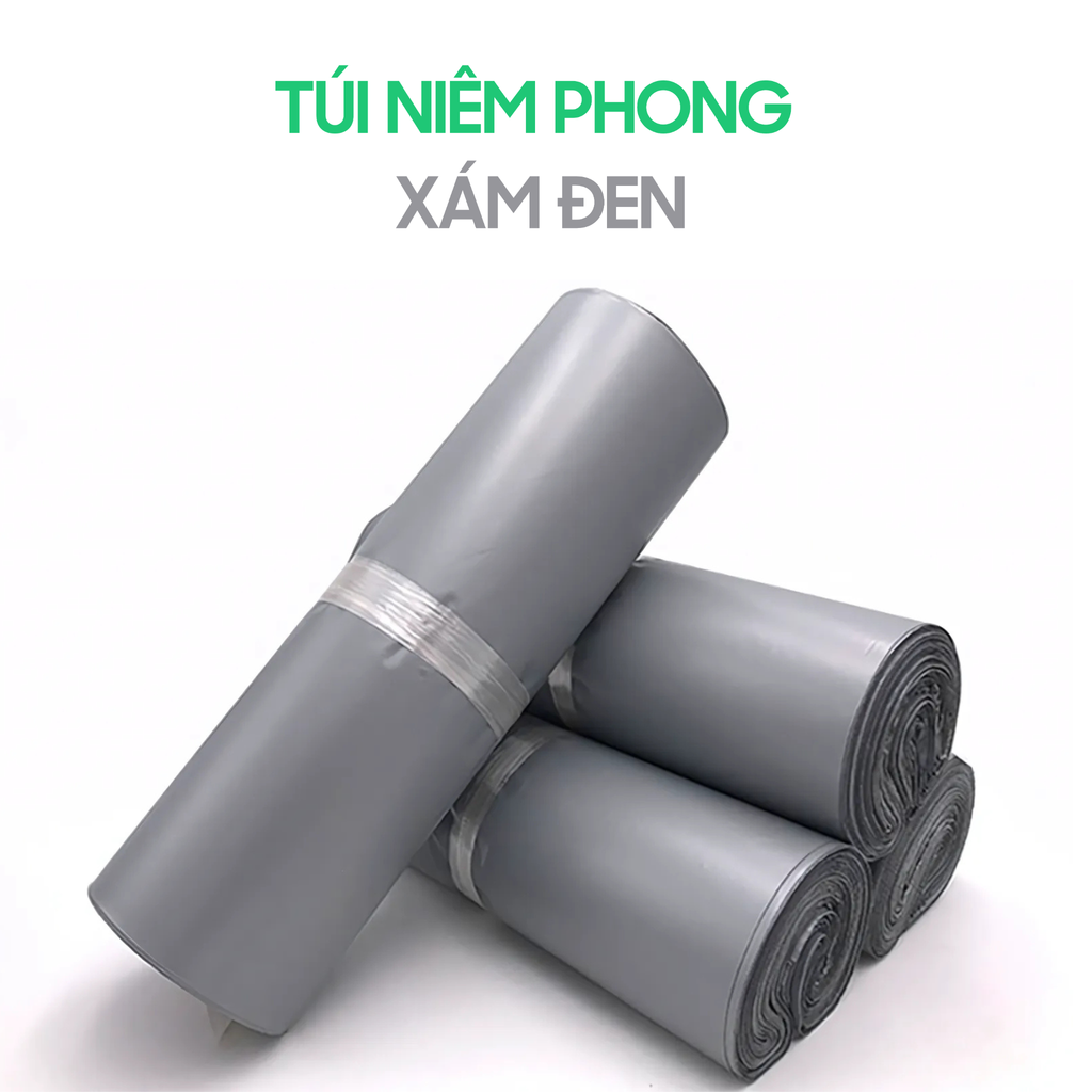  Túi Niêm Phong Xám Đen 