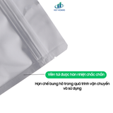  Túi Zipper 2 Mặt Bạc 