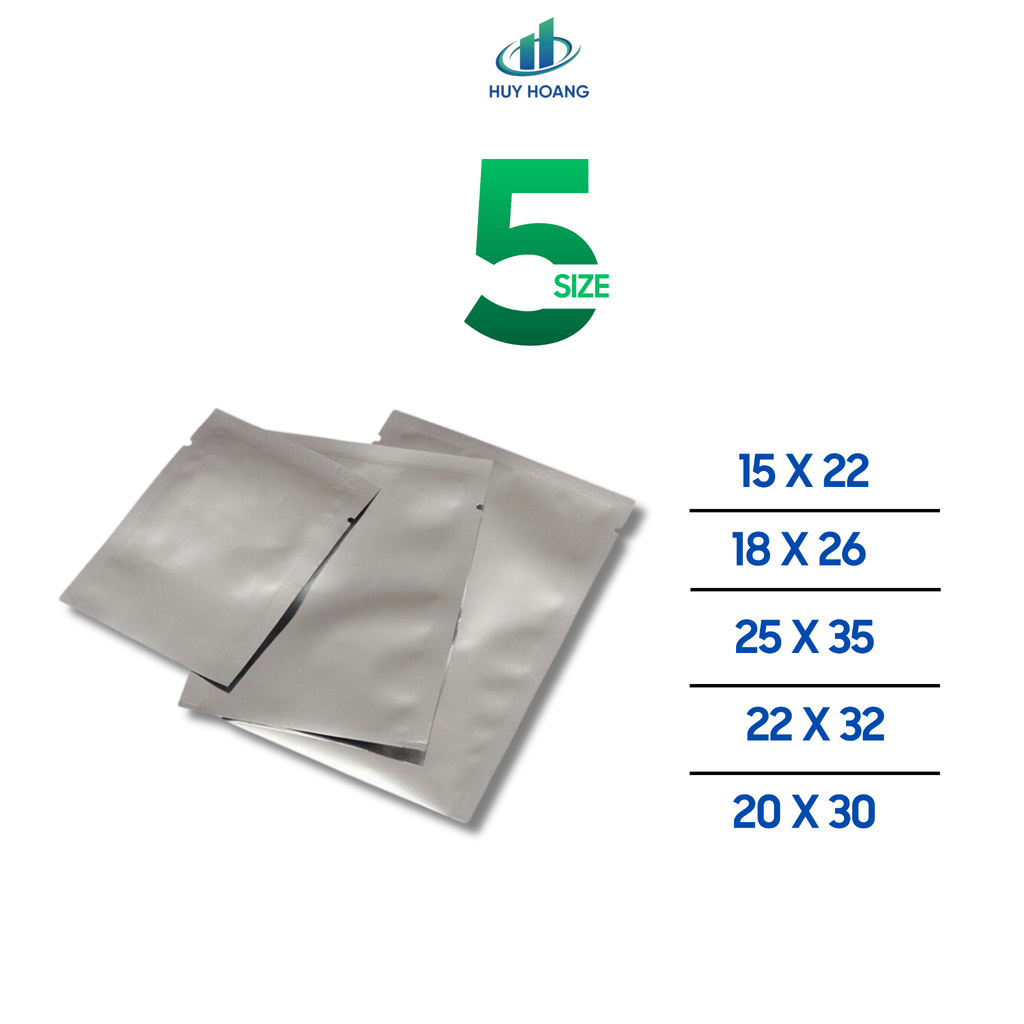  Túi 3 Biên 2 Mặt Nhôm (Không Zipper) 