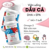  Viên dầu cá Omega 3 cho trẻ em Fish Oil Junior (60 viên) - NZ Pure Health 