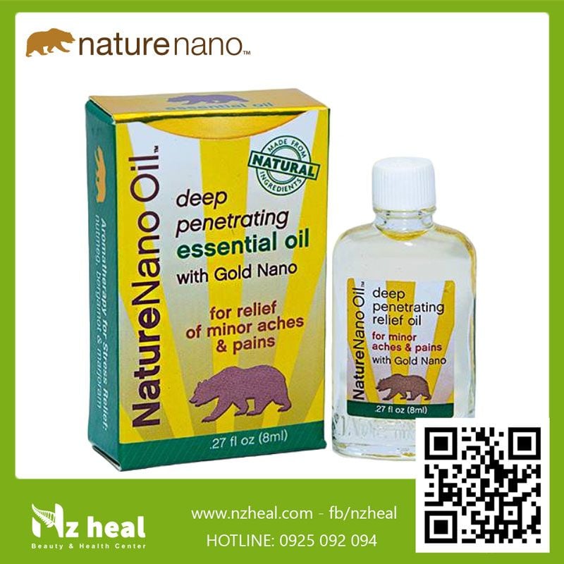  Dầu gió con gấu Nature Nano Oil 8ml - Mỹ 