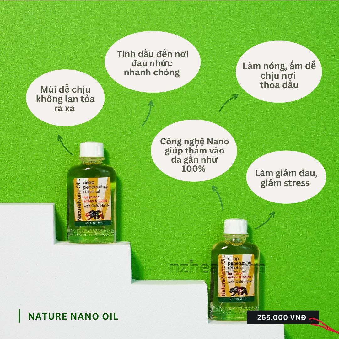  Dầu gió con gấu Nature Nano Oil 8ml - Mỹ 