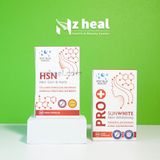  Bộ đôi giảm mụn và chống nắng: Viên uống giảm mụn HSN và Viên uống chống nắng Pro SunWhite - Deep Blue Health 