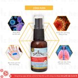  Xịt họng keo ong Organic Propolis Throat Spray with Manuka Honey MG550+ 