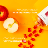  Kẹo dẻo giấm táo giảm cân Unichi Apple Cider Vinegar Gummy (60 viên) 