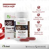  Viên nang máu hươu bổ máu, cấp sắt Deer Blood NZPurehealth (100 viên) 