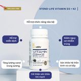  Viên uống bổ sung Vitamin D3 + K2 Xtend-Life 60 viên 